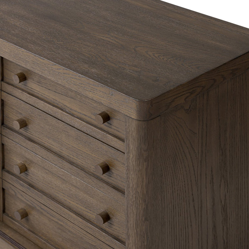 Miko Media Console - Fawn Oak Veneer