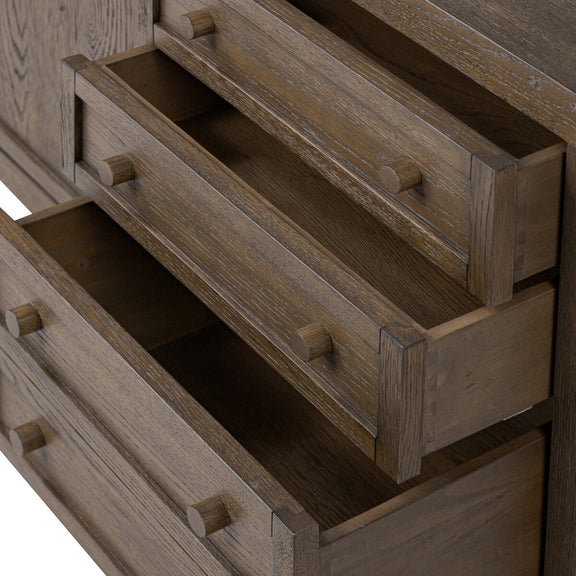Miko Media Console - Fawn Oak Veneer