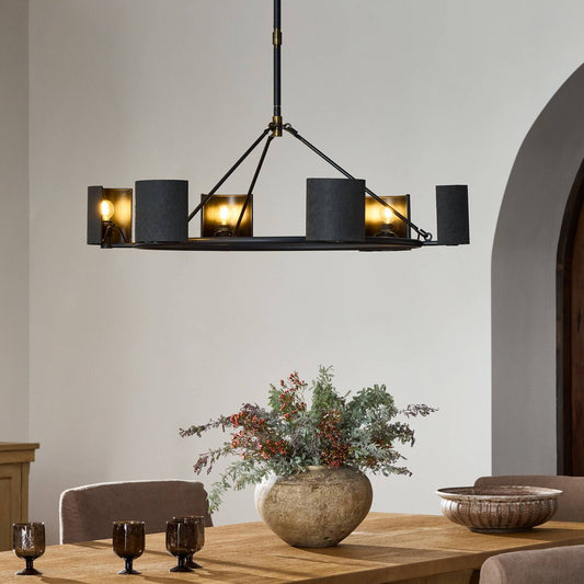 Maurice Chandelier - Antiqued Iron