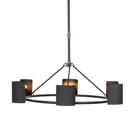 Maurice Chandelier - Antiqued Iron