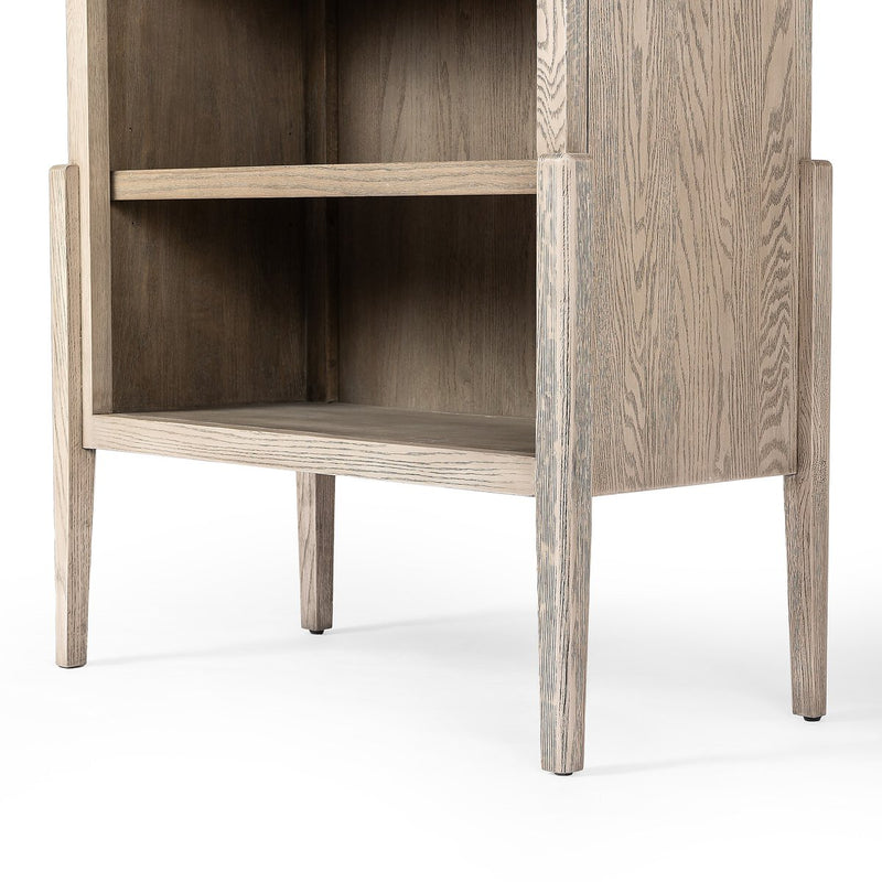 Tolle Bookcase - Rustic White Solid