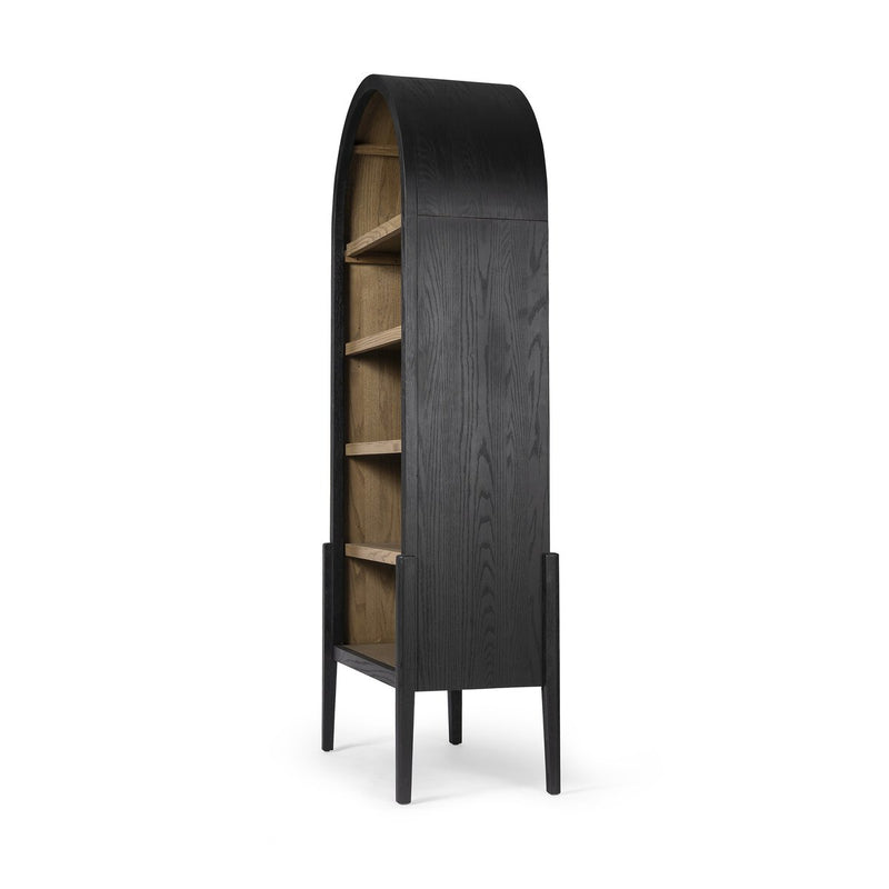 Tolle Bookcase - Drifted Matte Black & Oak Shelves