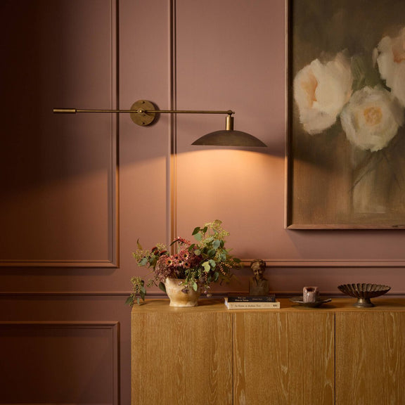 Lance Sconce - Burnished Brass Steel