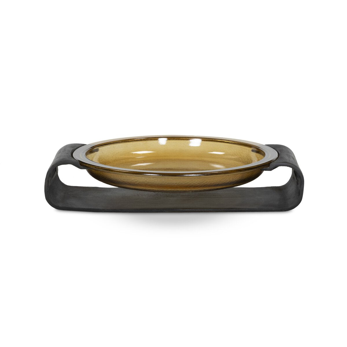 Runa Bowl - Amber Cast Glass