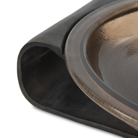 Runa Bowl - Smoked Brown Cast Glass