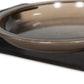 Runa Bowl - Smoked Brown Cast Glass