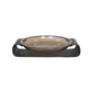 Runa Bowl - Smoked Brown Cast Glass