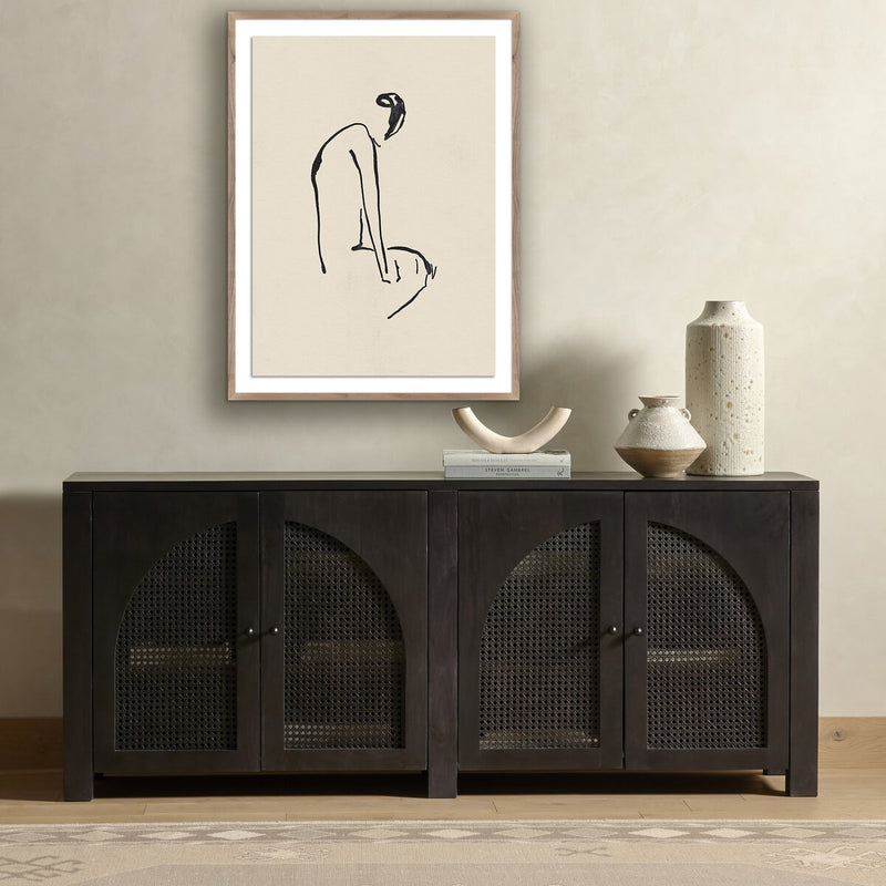 Sad Moments II by Coup d'Esprit - Rustic Walnut