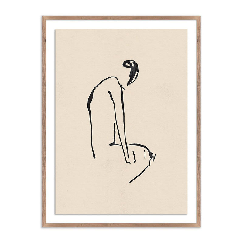 Sad Moments II by Coup d'Esprit - Rustic Walnut