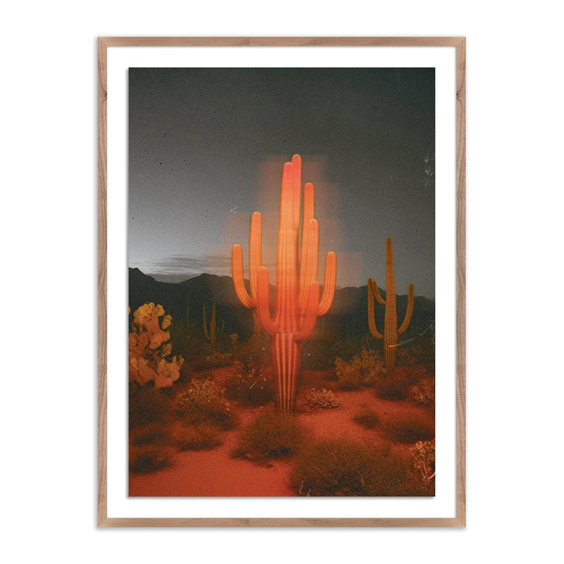Glowing Saguaro by Coup d'Esprit — Rustic 2.5 Walnut