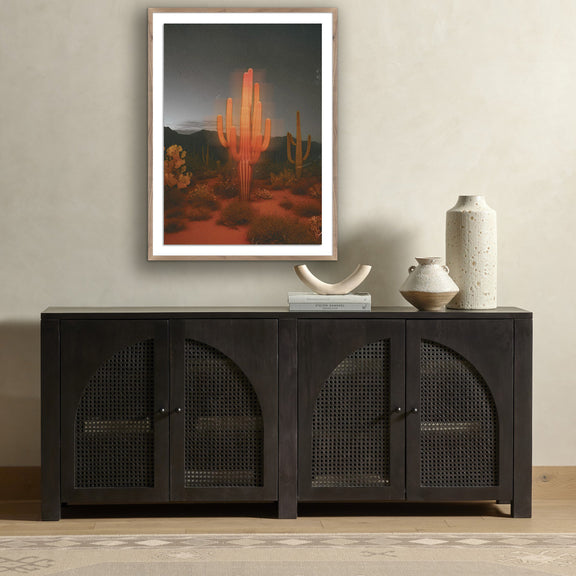 Glowing Saguaro by Coup d'Esprit — Rustic 2.5 Walnut