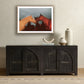 Sunset Horses by Coup d'Esprit - Rustic Walnut