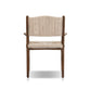 Herrin Outdoor Dining Armchair - Stained Saddle Brown
