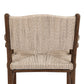 Herrin Outdoor Dining Armchair - Stained Saddle Brown