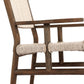 Herrin Outdoor Dining Armchair - Stained Saddle Brown