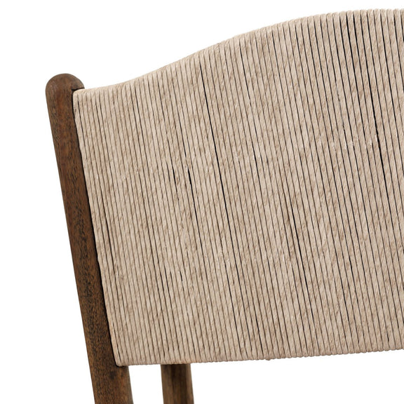 Herrin Outdoor Dining Armchair - Stained Saddle Brown