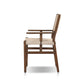 Herrin Outdoor Dining Armchair - Stained Saddle Brown