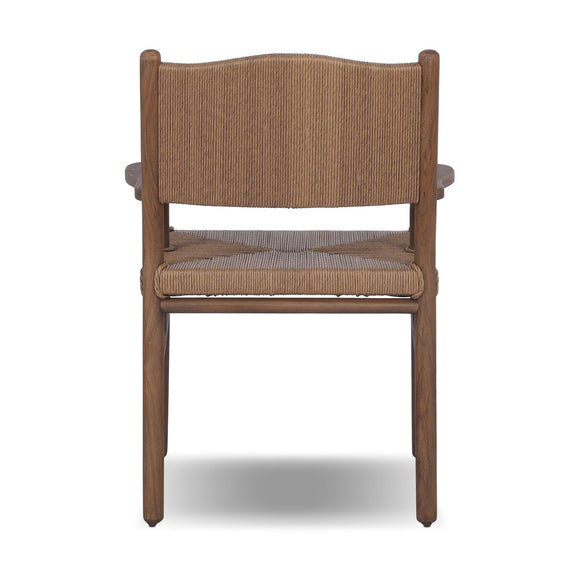 Herrin Outdoor Dining Armchair - Stained Toasted Brown