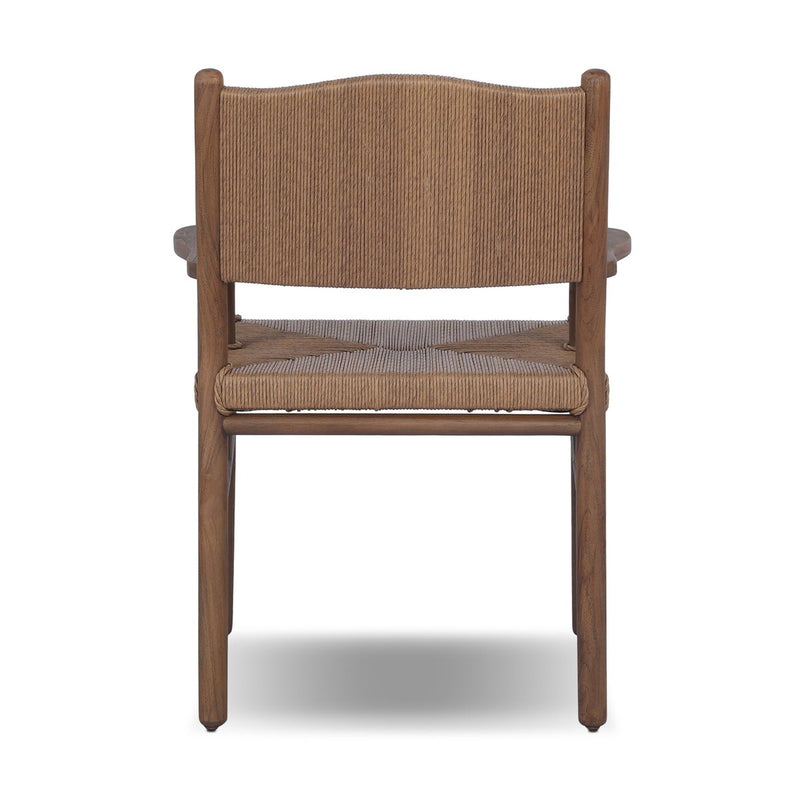 Herrin Outdoor Dining Armchair - Stained Toasted Brown