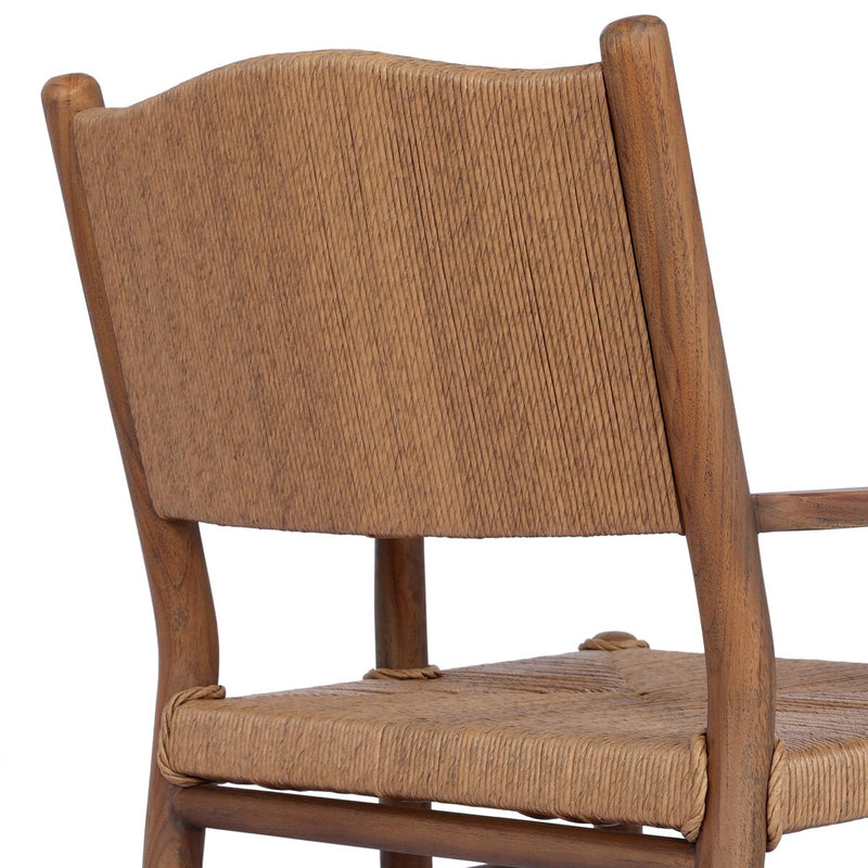 Herrin Outdoor Dining Armchair - Stained Toasted Brown