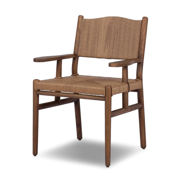 Herrin Outdoor Dining Armchair - Stained Toasted Brown