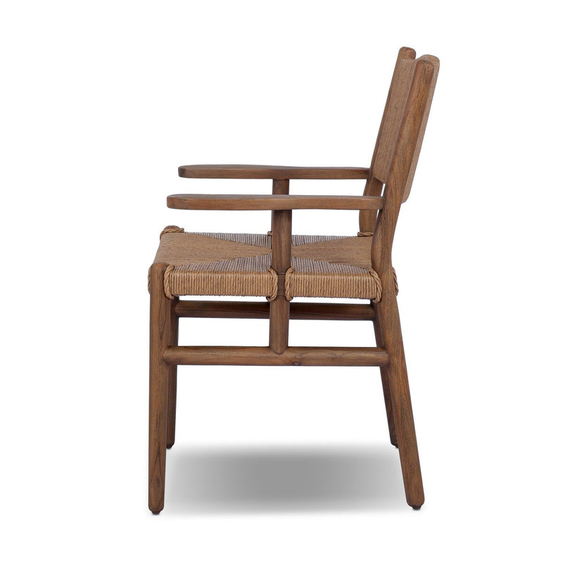 Herrin Outdoor Dining Armchair - Stained Toasted Brown