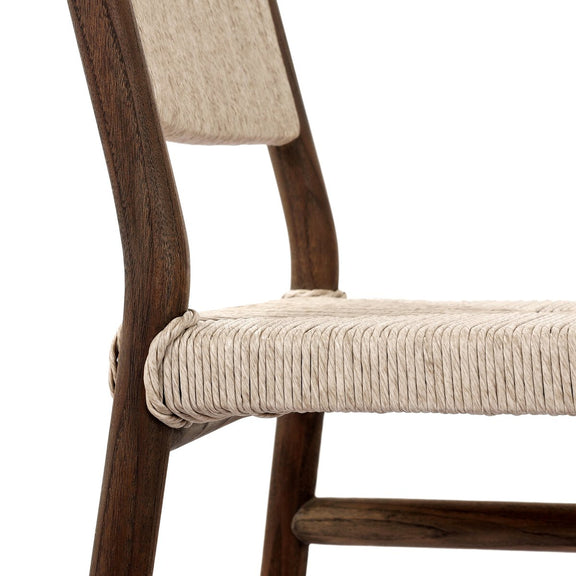 Herrin Outdoor Dining Chair - Stained Saddle Brown