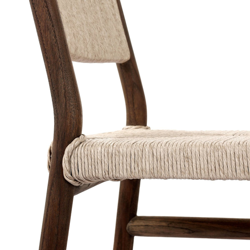 Herrin Outdoor Dining Chair - Stained Saddle Brown
