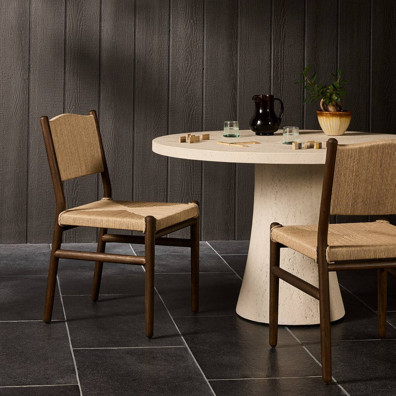 Herrin Outdoor Dining Chair - Stained Saddle Brown