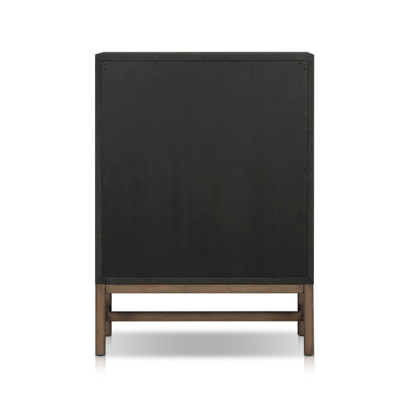 Fiona Tall Dresser - Black Raffia