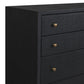 Fiona Tall Dresser - Black Raffia