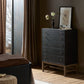 Fiona Tall Dresser - Black Raffia
