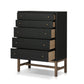 Fiona Tall Dresser - Black Raffia