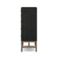 Fiona Tall Dresser - Black Raffia