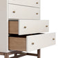 Fiona Tall Dresser - Ivory Painted Raffia