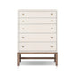 Fiona Tall Dresser - Ivory Painted Raffia