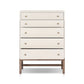 Fiona Tall Dresser - Ivory Painted Raffia