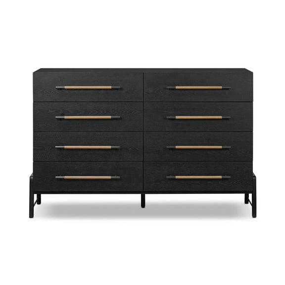 Rosedale 8 Drawer Dresser - Ebony Oak Veneer