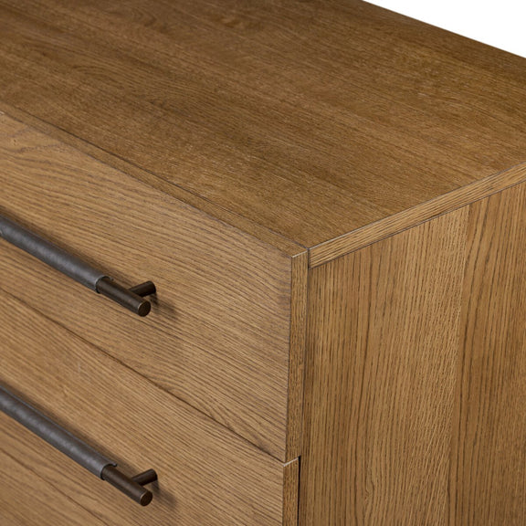 Rosedale 8 Drawer Dresser - Amber Oak Veneer