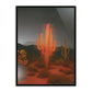 Glowing Saguaro by Coup d'Esprit — Black Maple Floater