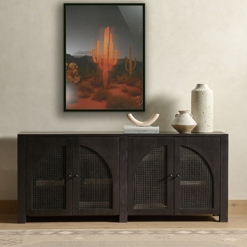 Glowing Saguaro by Coup d'Esprit — Black Maple Floater