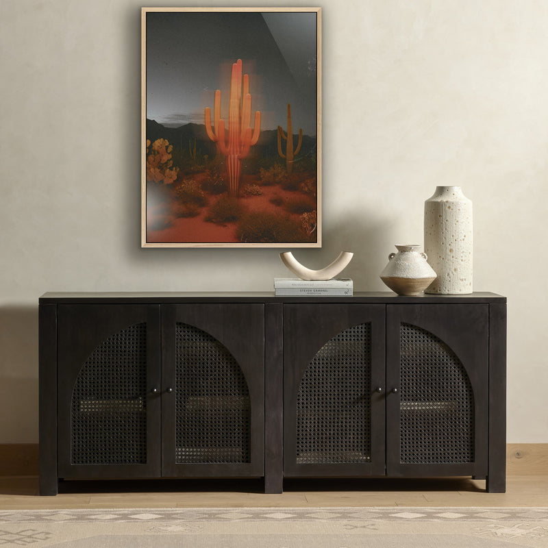 Glowing Saguaro by Coup d'Esprit — Vertical Grain White Oak Floater