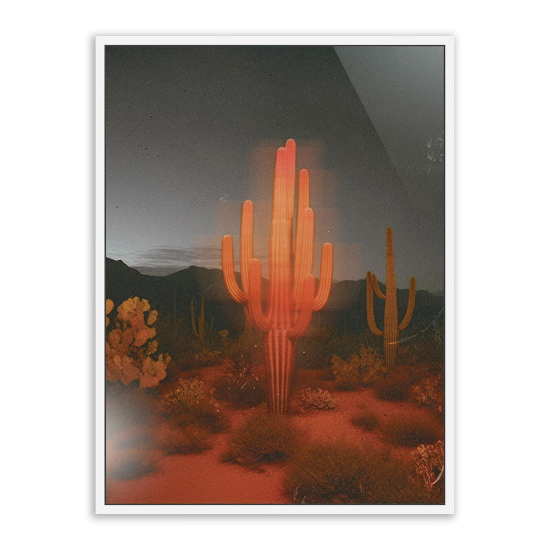Glowing Saguaro by Coup d'Esprit — White Maple Floater