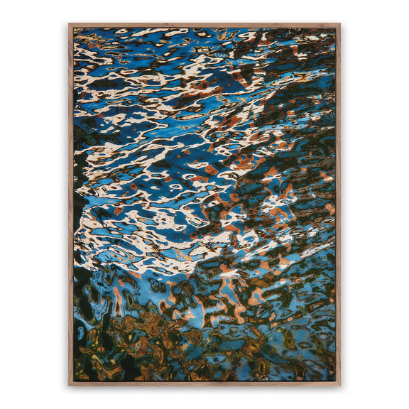 Reflecting Blue by Geoffrey Baris - Rustic Walnut