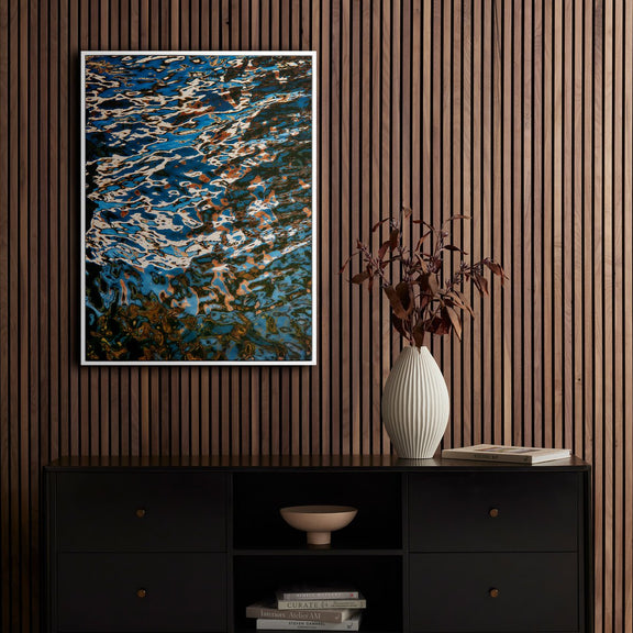 Reflecting Blue by Geoffrey Baris - White Maple