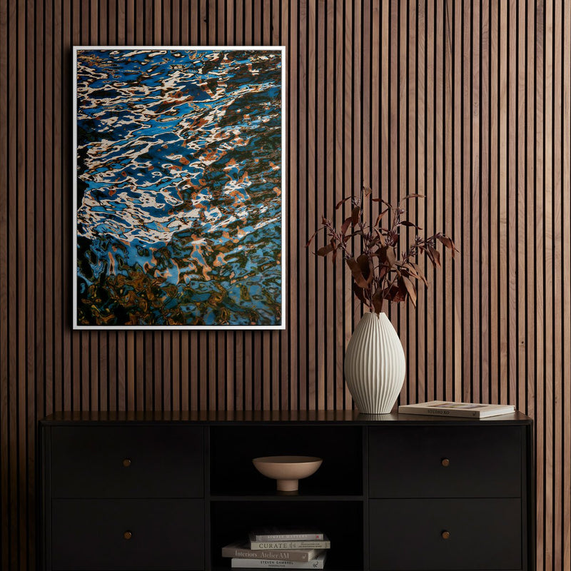 Reflecting Blue by Geoffrey Baris - White Maple