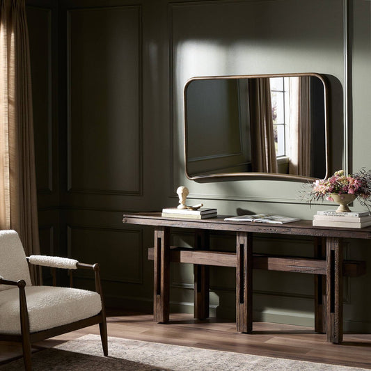 Madrano Mantel Mirror - Aged Brown