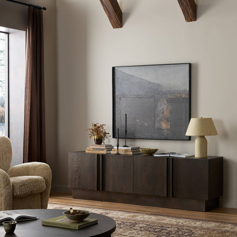 Madrid Media Console - Coffee Iron