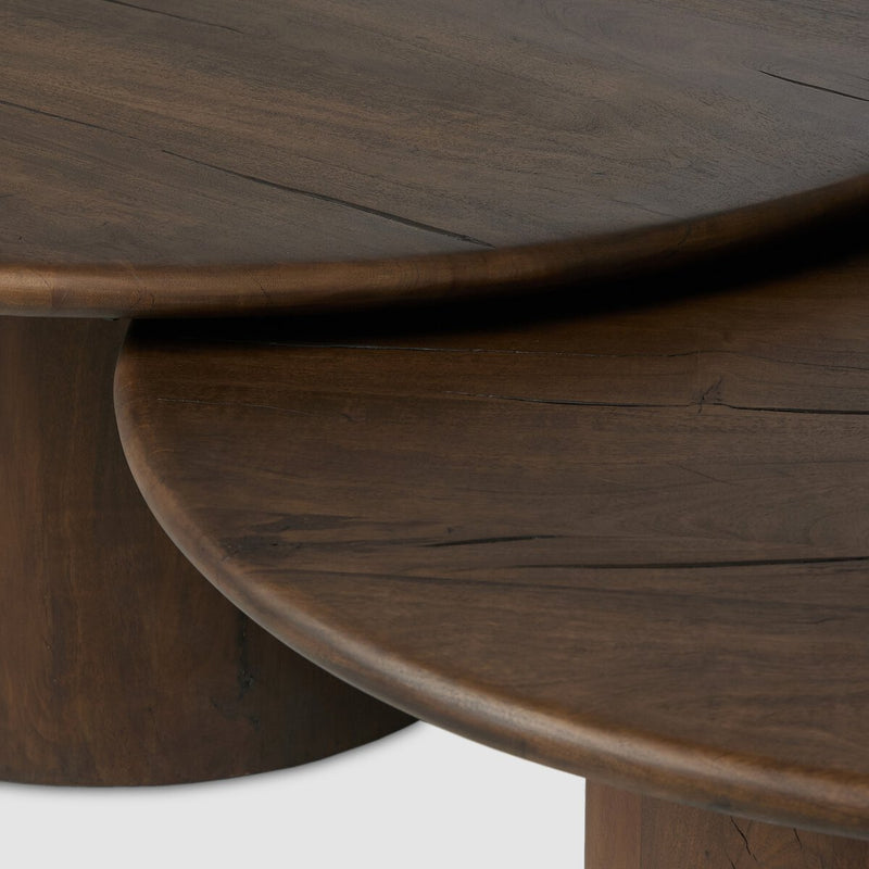 Stuart Nesting Coffee Table Set - Aged Belgium Bleach