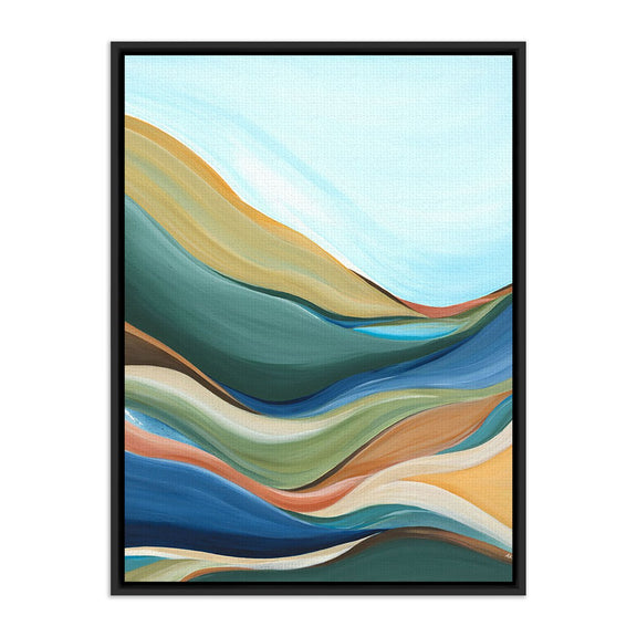 Trail To Teal Lake by Ahn Hee Strain - Black Maple